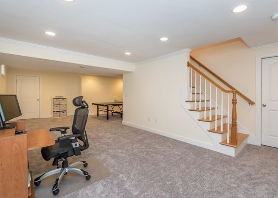 Home Office, Interior, Recessed Lighting