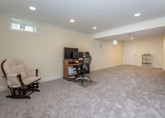 Home Office, Interior, Recessed Lighting