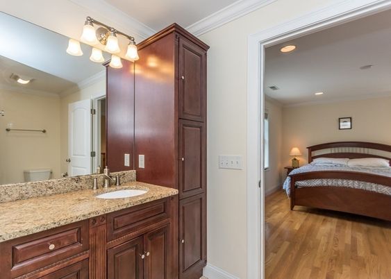 Bathroom, Bedroom, Interior, Recessed Lighting, Wood Texture Flooring