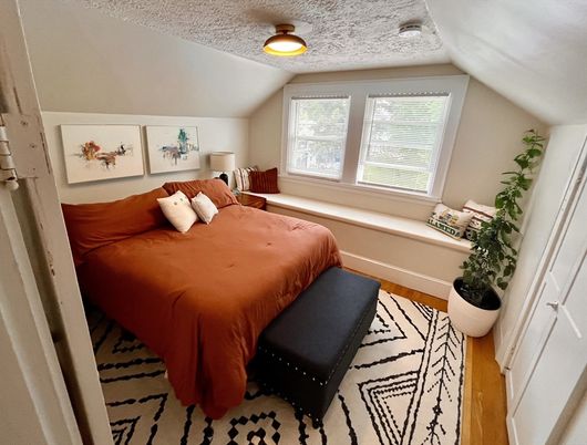 Bedroom, Interior, Wood Texture Flooring