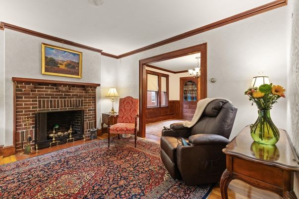 Chandelier, Fireplace, Interior, Wood Texture Flooring