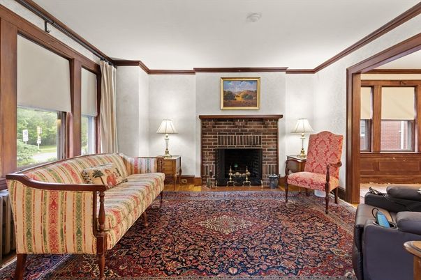 Fireplace, Interior, Living room, Wood Texture Flooring