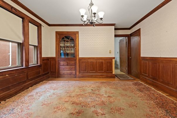Chandelier, Empty room, Interior