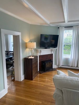 Fireplace, Interior, Wood Texture Flooring