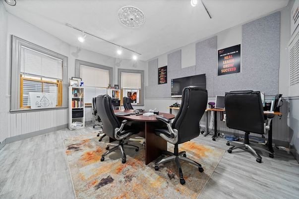 Home Office, Interior, Wood Texture Flooring