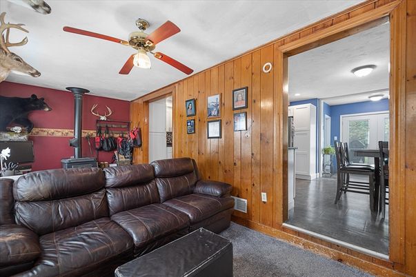Interior, Living room, Wooden Walls