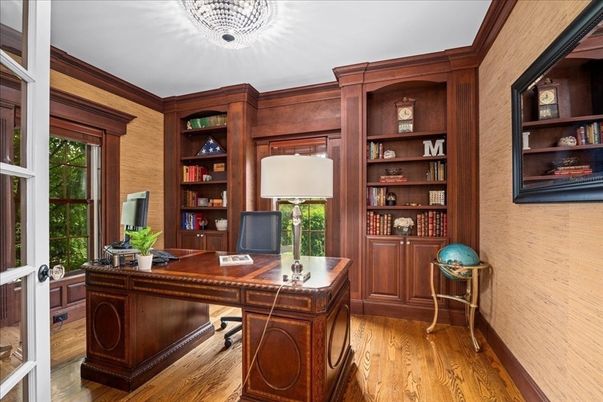Home Office, Interior, Wood Texture Flooring