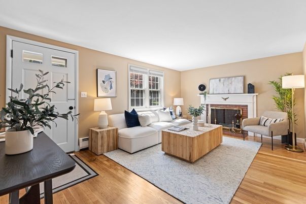Fireplace, Interior, Living room, Wood Texture Flooring