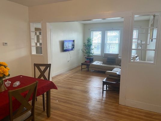 Dining room, Interior, Wood Texture Flooring