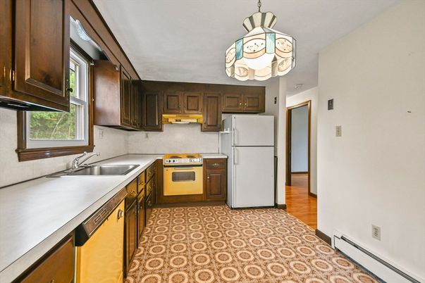 Interior, Kitchen, Wood Texture Flooring