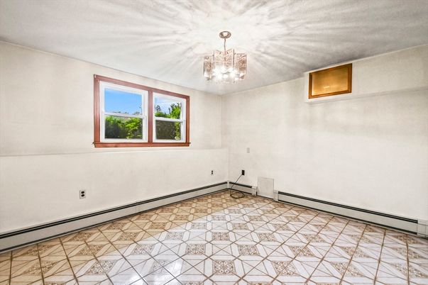 Chandelier, Empty room, Interior