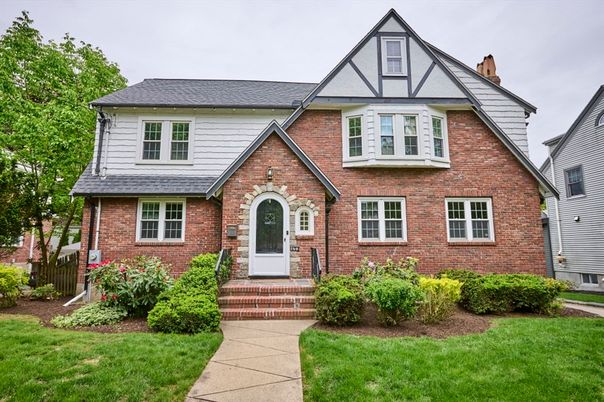 Exterior, Facade, Brick Facade, Tudor Revival