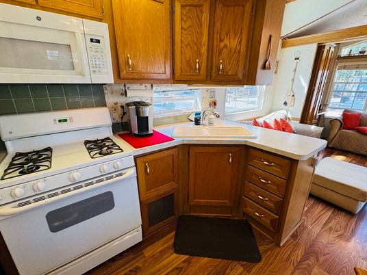 Interior, Kitchen, Wood Texture Flooring