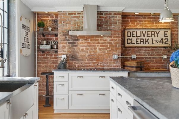 Interior, Stone Walls, Wood Texture Flooring