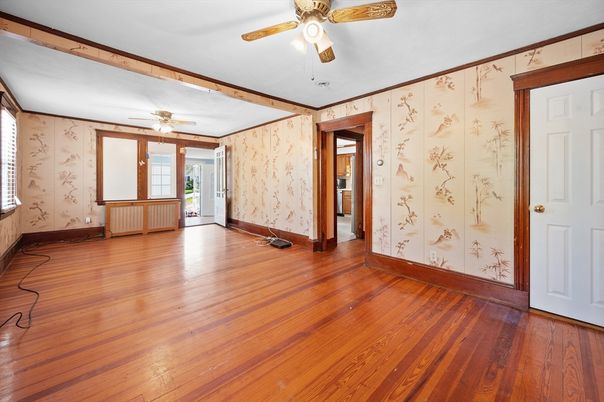 Empty room, Interior, Wood Texture Flooring