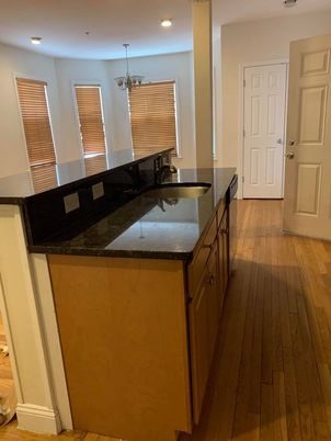 Chandelier, Interior, Kitchen, Recessed Lighting, Wood Texture Flooring