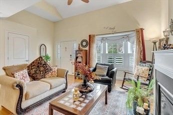 Fireplace, Interior, Living room, Wood Texture Flooring