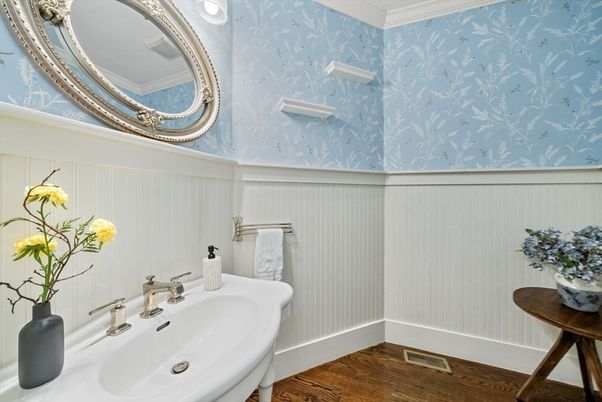 Bathroom, Interior, Wood Texture Flooring
