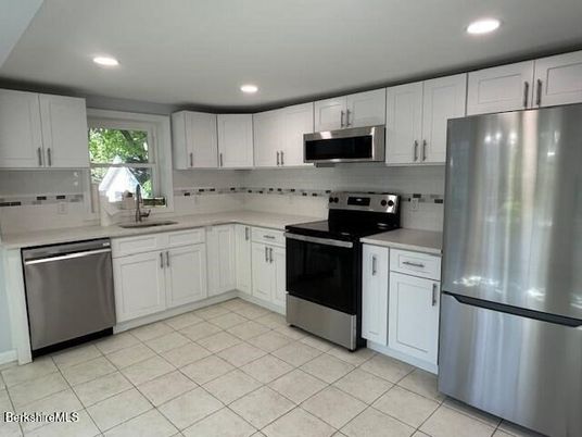 Interior, Kitchen, Recessed Lighting, Stainless Steel Appliances