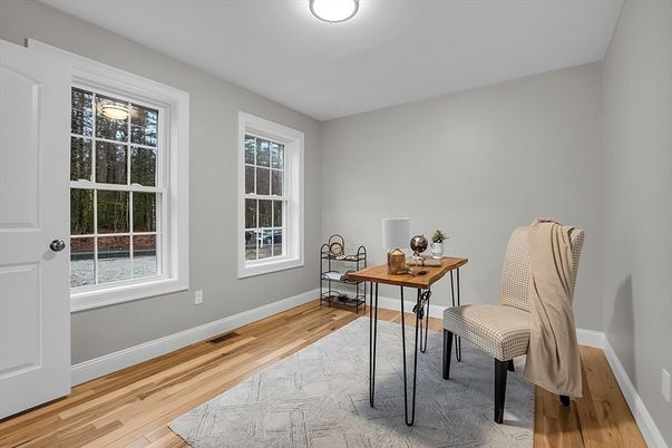 Home Office, Interior, Wood Texture Flooring