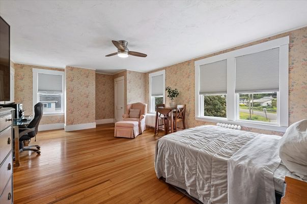 Bedroom, Home Office, Interior, Wood Texture Flooring
