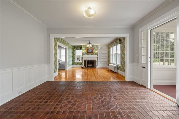 Fireplace, Interior, Wood Texture Flooring