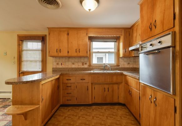 Interior, Kitchen, Wood Texture Flooring