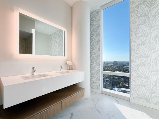 Bathroom, Dual Sink Vanities, Interior, Marble