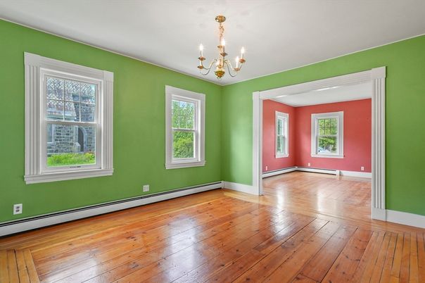 Chandelier, Empty room, Interior, Wood Texture Flooring