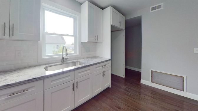 Interior, Kitchen, Wood Texture Flooring