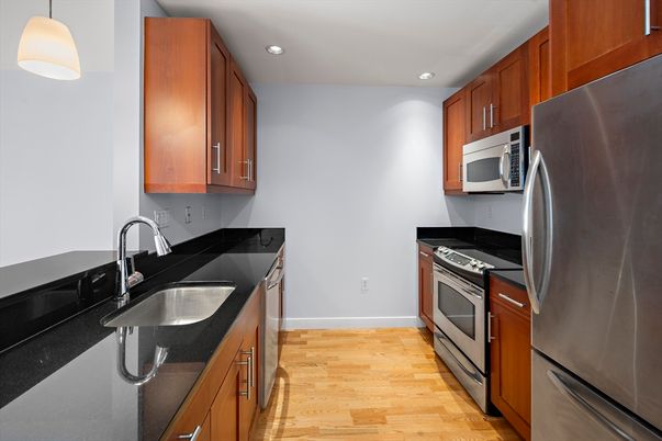 Interior, Kitchen, Pendant Lights, Wood Texture Flooring