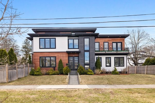 Exterior, Facade, Brick Facade, Modern
