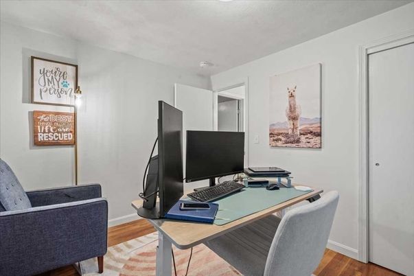 Home Office, Interior, Wood Texture Flooring