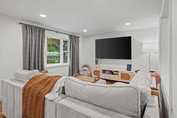 Interior, Living room, Recessed Lighting