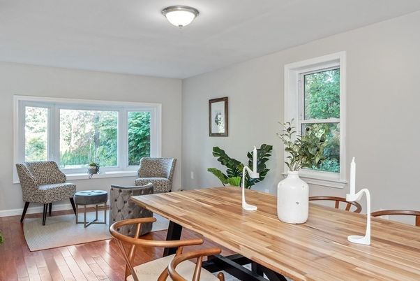 Dining room, Interior, Wood Texture Flooring