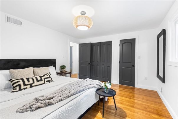 Bedroom, Interior, Wood Texture Flooring