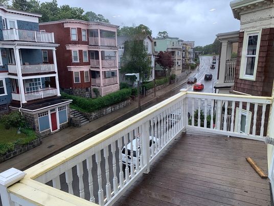Exterior, Wood Texture Flooring