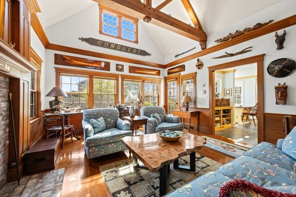 Dining room, Interior, Living room, Wooden Beams, Wood Texture Flooring