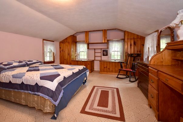 Bedroom, Interior, Wooden Walls