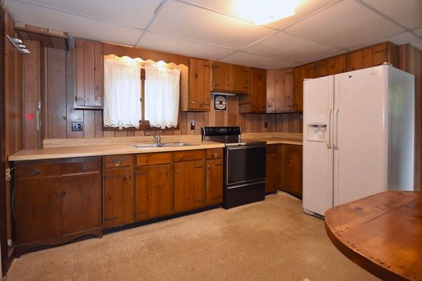 Interior, Kitchen, Wooden Walls