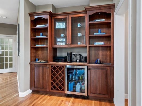 Home Office, Interior, Wood Texture Flooring