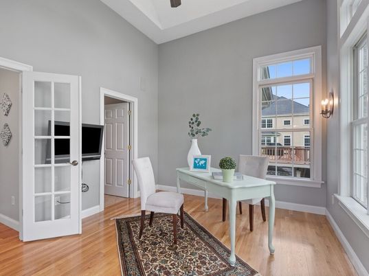 Home Office, Interior, Wood Texture Flooring