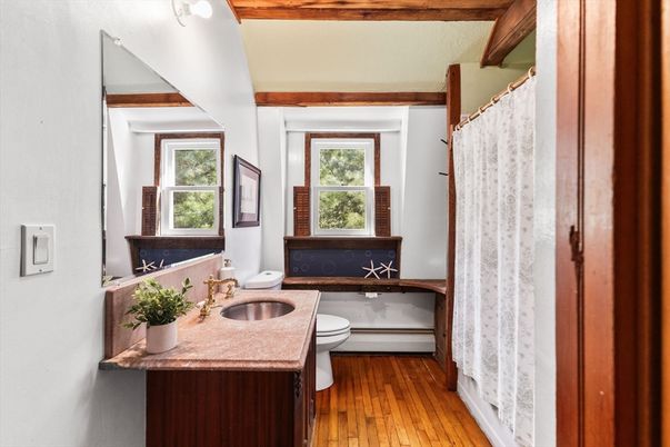 Bathroom, Interior, Wood Texture Flooring
