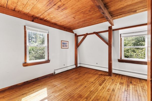 Empty room, Interior, Wooden Beams, Wooden Ceilings, Wood Texture Flooring
