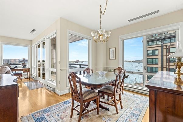 Chandelier, Dining room, Interior, Water, Wood Texture Flooring