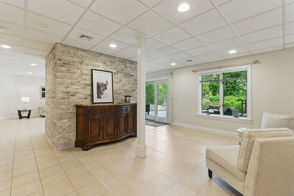 Interior, Recessed Lighting, Stone Walls