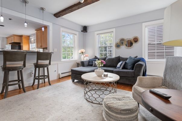 Interior, Kitchen, Living room, Pendant Lights, Wooden Beams, Wood Texture Flooring