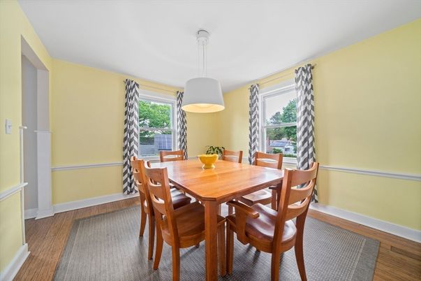 Dining room, Interior, Wood Texture Flooring