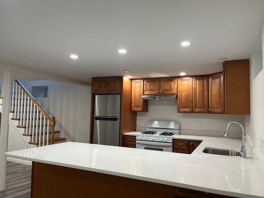 Interior, Kitchen, Recessed Lighting, Stainless Steel Appliances