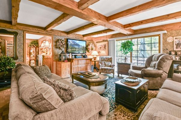 Interior, Living room, Wooden Beams